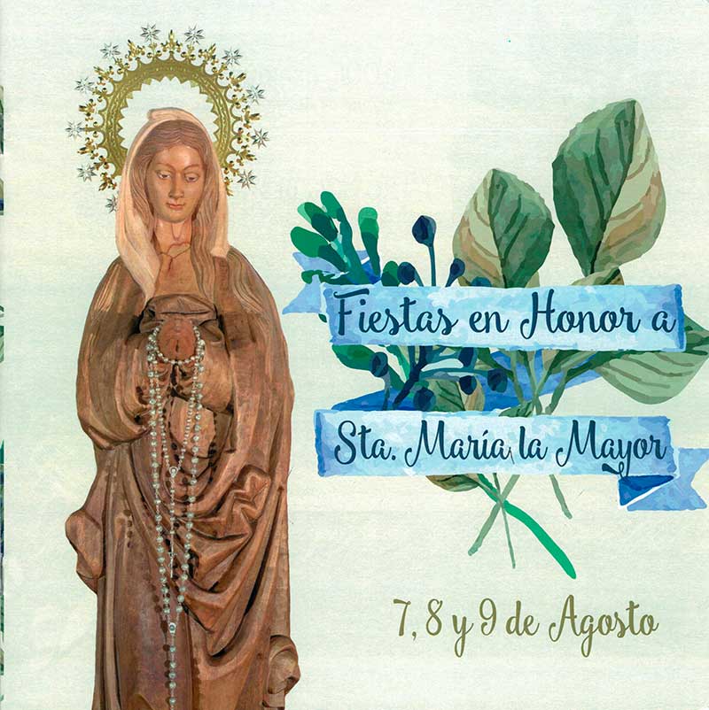 Programa fiestas en honor a Santa maria la Mayor
