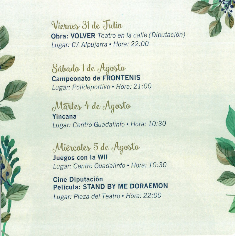 Programa cultural verano 2015 2
